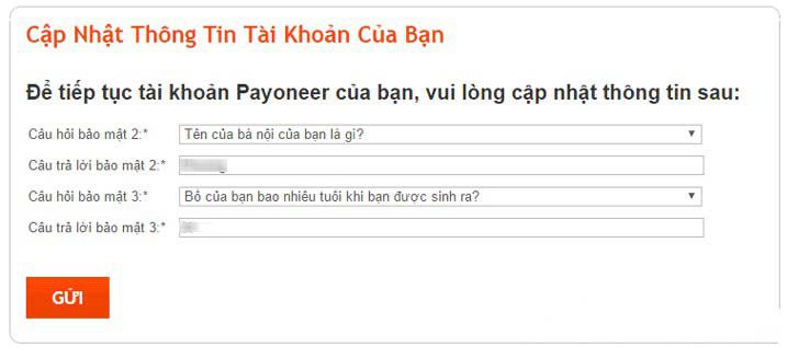 Cách đăng ký tài khoản Payoneer