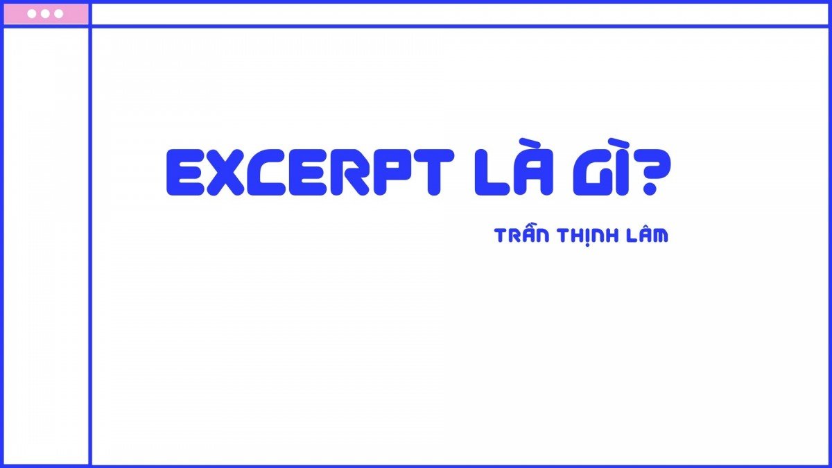 excerpt là gì