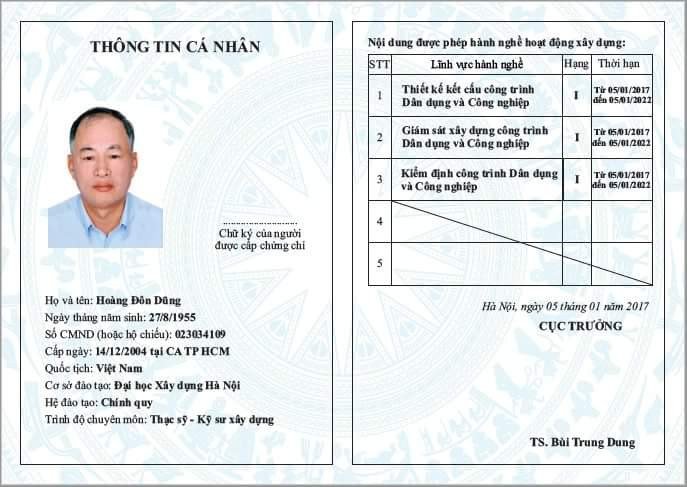 Chứng Chỉ Hành Nghề Xây Dựng Hạng 1 Mới NĐ 100/2018 NĐ-CP Và TT 17 ...