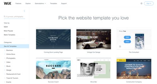 mẫu template chuyên nghiệp cho website