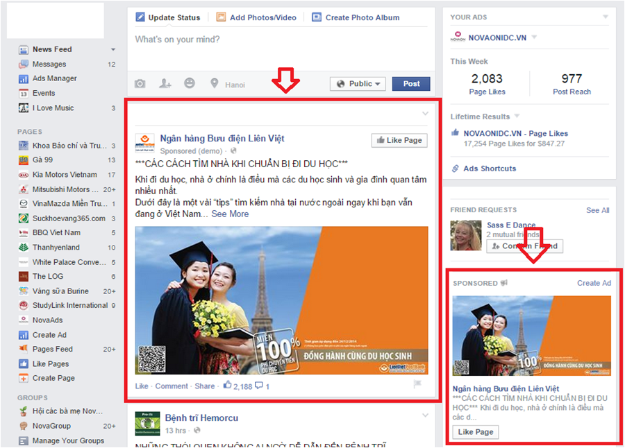 hình thức quảng cáo facebook hình ảnh 1